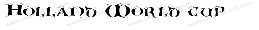 Holland World cup字体转换